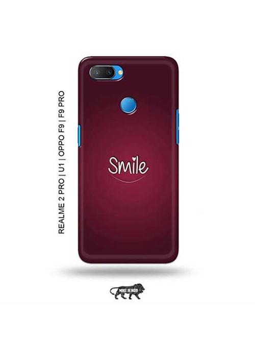 maroon plastic smartphone mobile cover - 18921611 - Very Small Image - 1