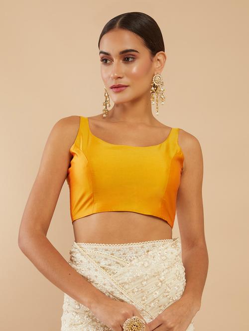 solid yellow blouse - 18929364 - Very Small Image - 1