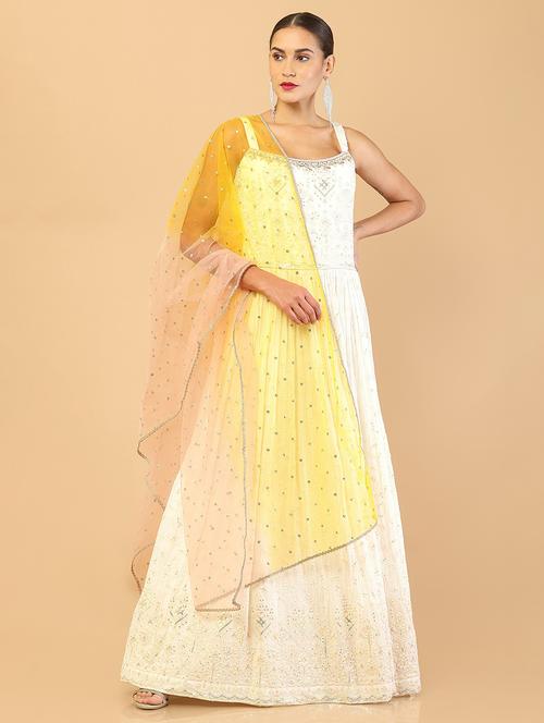 embroidered kurta dupatta set - 18929800 - Very Small Image - 1