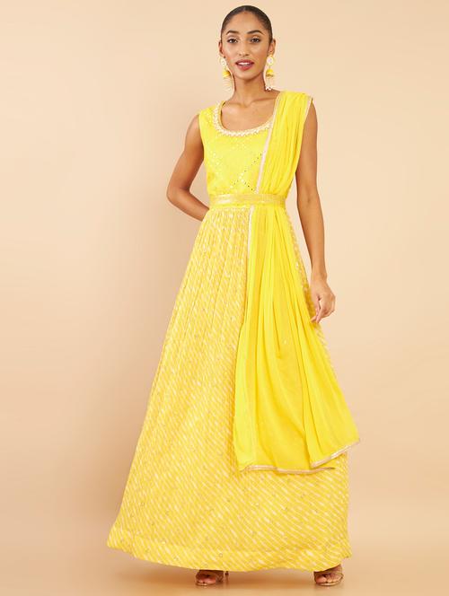 printed kurta dupatta set - 18930993 - Very Small Image - 1