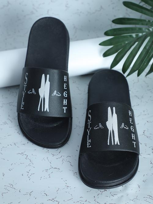 black printed flip flop - 18931058 - Very Small Image - 1