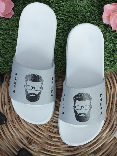 grey printed flip flop - 18931063 - Very Small Image - 1