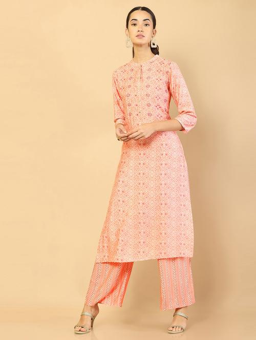 peach suit set - 18931221 - Very Small Image - 1