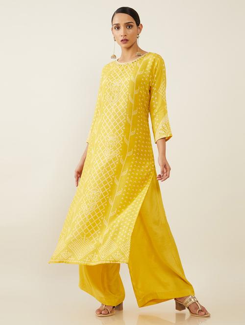 printed a-line kurta set - 18931763 - Very Small Image - 1