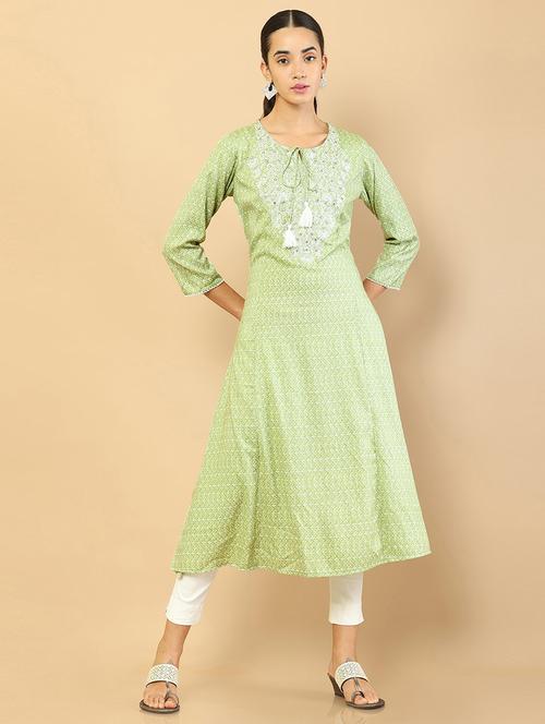 women's a-line kurta - 18931880 - Very Small Image - 1