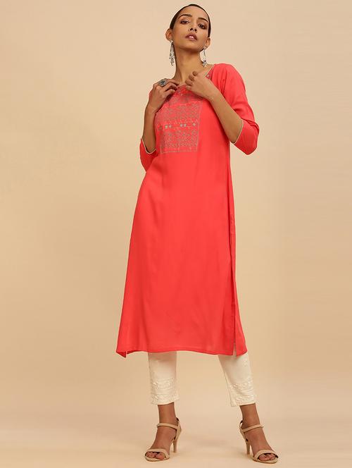 multi coloured printed kurta pant set - 18931981 - Very Small Image - 1