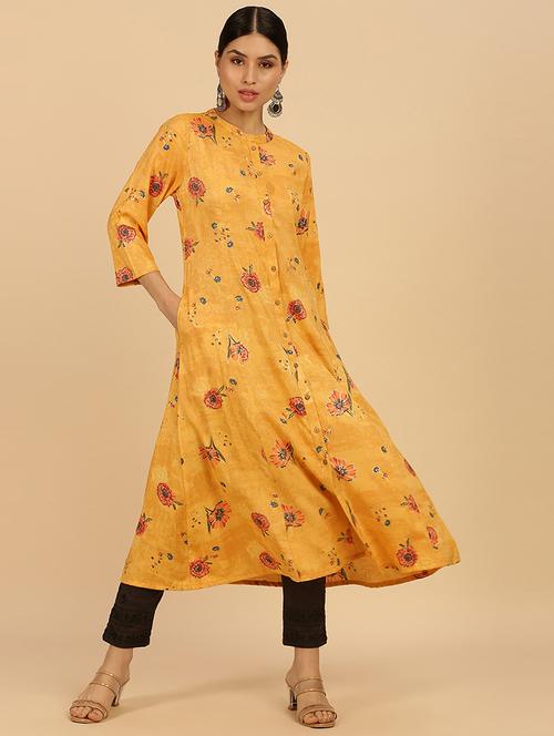multi coloured printed kurta pant set - 18931983 - Very Small Image - 1