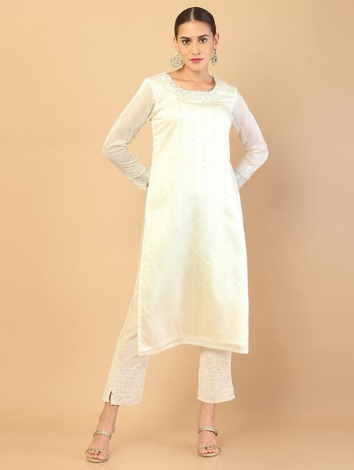 women's straight kurta - 18932016 - Very Small Image - 1