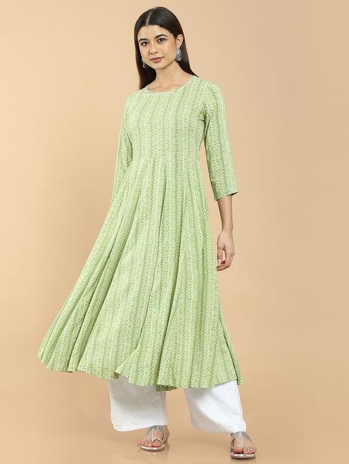 women's flared kurta - 18932083 - Very Small Image - 1