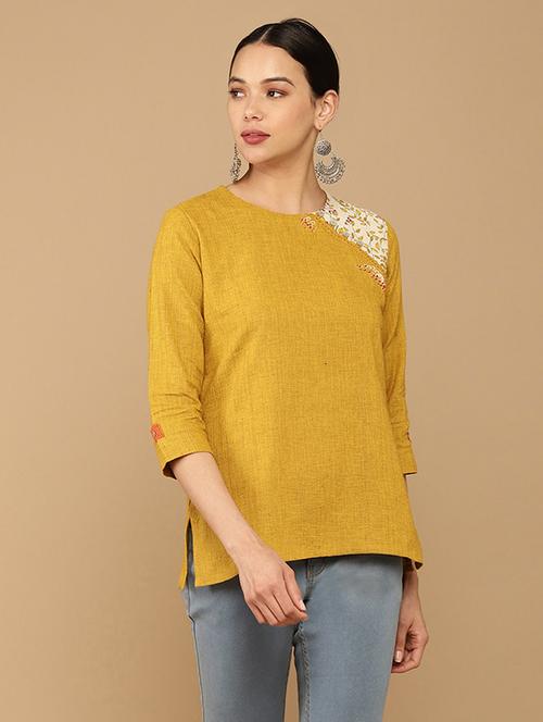 solid straight kurta - 18932091 - Very Small Image - 1