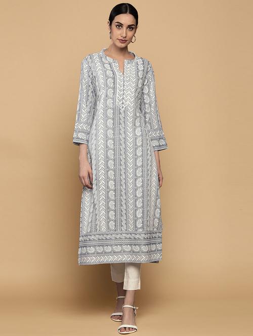 solid straight kurta - 18932145 - Very Small Image - 1