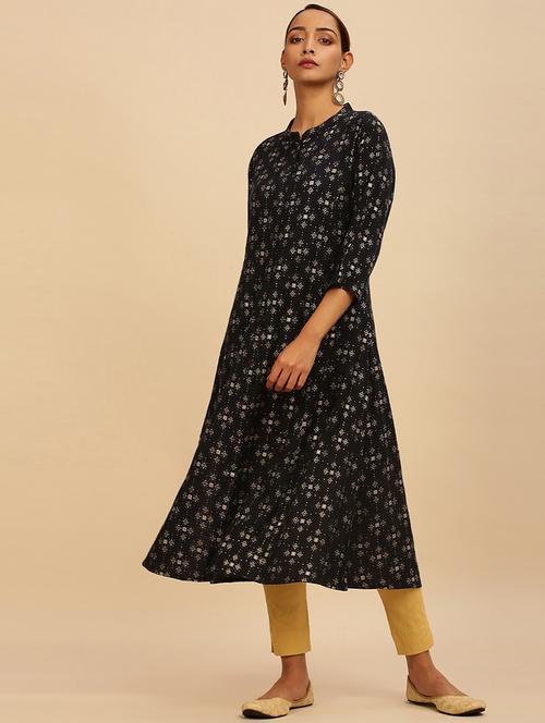 printed straight kurta - 18932168 - Very Small Image - 1