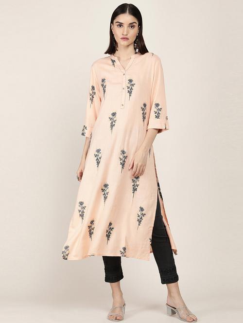 embroidered straight kurta - 18932177 - Very Small Image - 1
