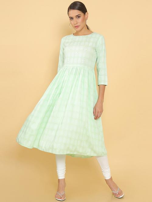 printed a-line kurta - 18932185 - Very Small Image - 1