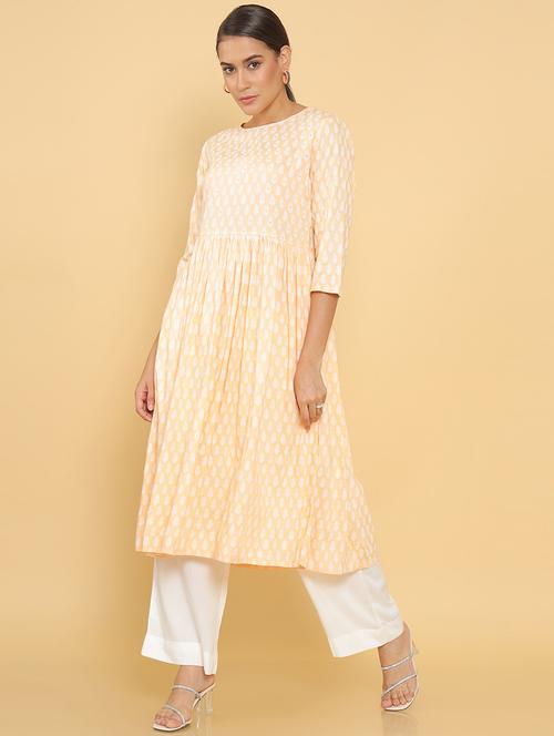 printed a-line kurta - 18932186 - Very Small Image - 1