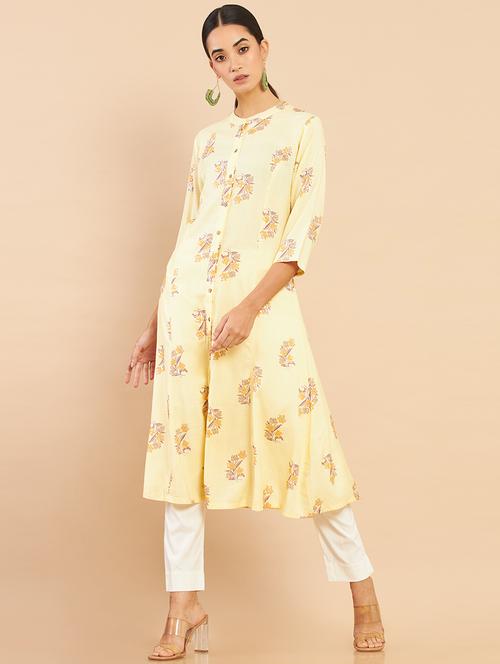 printed a-line kurta - 18932206 - Very Small Image - 1