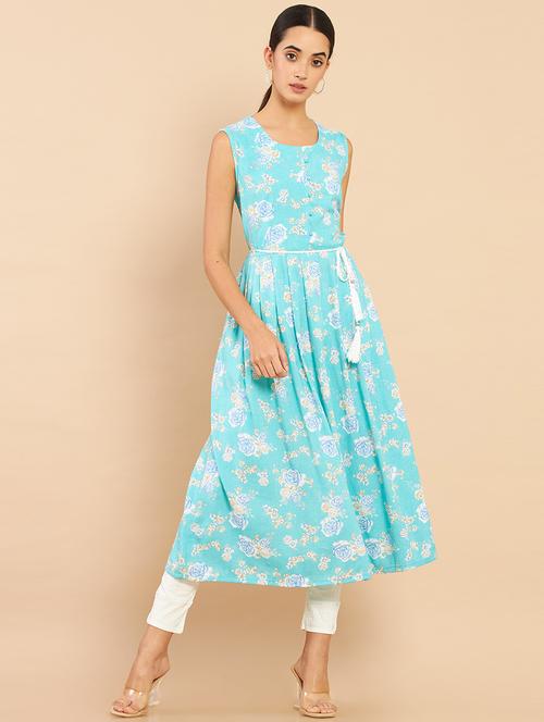 women's flared kurta - 18932224 - Very Small Image - 1