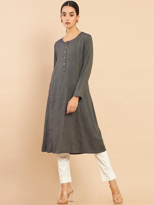 women's a-line kurta - 18932231 - Very Small Image - 1