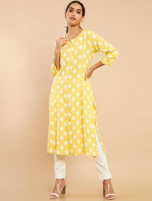 women's front slit kurta - 18932241 - Very Small Image - 1