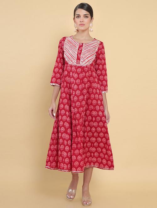women's anarkali kurta - 18932248 - Very Small Image - 1