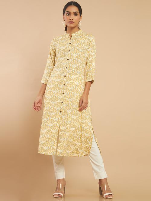 women's straight kurta - 18932256 - Very Small Image - 1