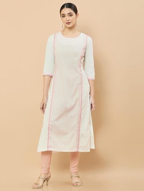 women's straight kurta - 18932416 - Very Small Image - 1