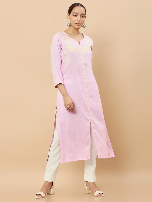 women's front slit kurta - 18932429 - Very Small Image - 1