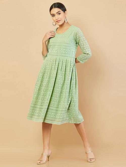 women's flared kurta - 18932466 - Very Small Image - 1