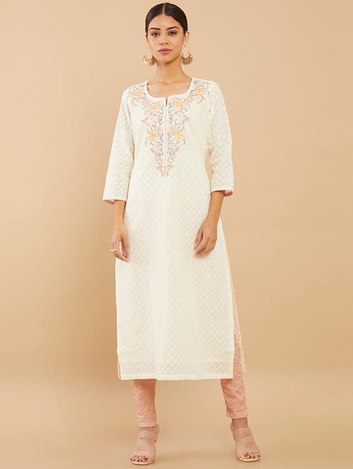 women's straight kurta - 18932550 - Very Small Image - 1