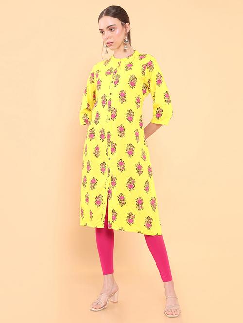 women's straight kurta - 18932563 - Very Small Image - 1