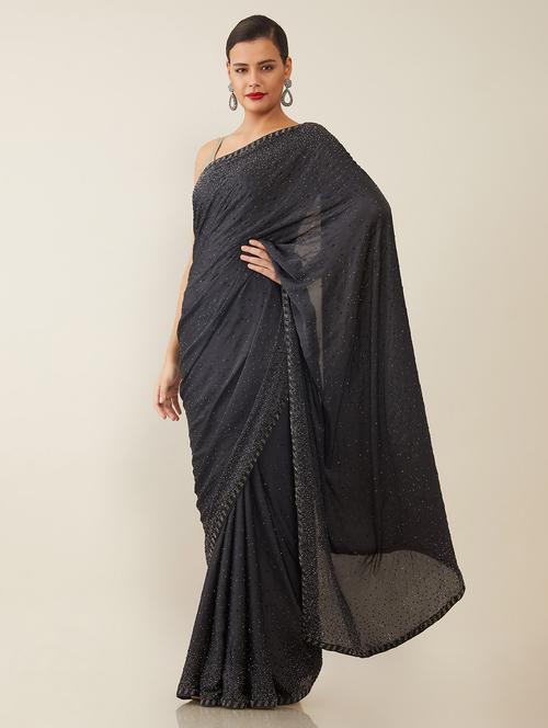 women's embellished saree - 18932796 - Very Small Image - 1