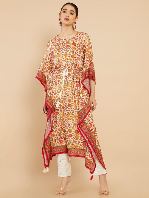 multicolour cotton null kaftan - 18935525 - Very Small Image - 1