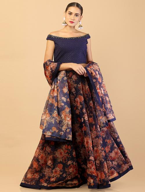 women stitched lehenga choli with dupatta - 18935534 - Very Small Image - 1