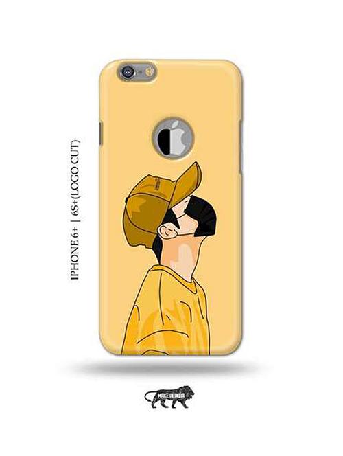 yellow colored plastic smartphone mobile cover - 18937898 - Very Small Image - 1