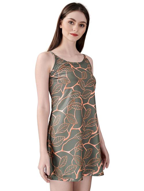 women's leaf print dress - 18940167 - Very Small Image - 1