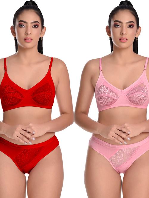 pack off 2 bras and panty set - 18940244 - Very Small Image - 1