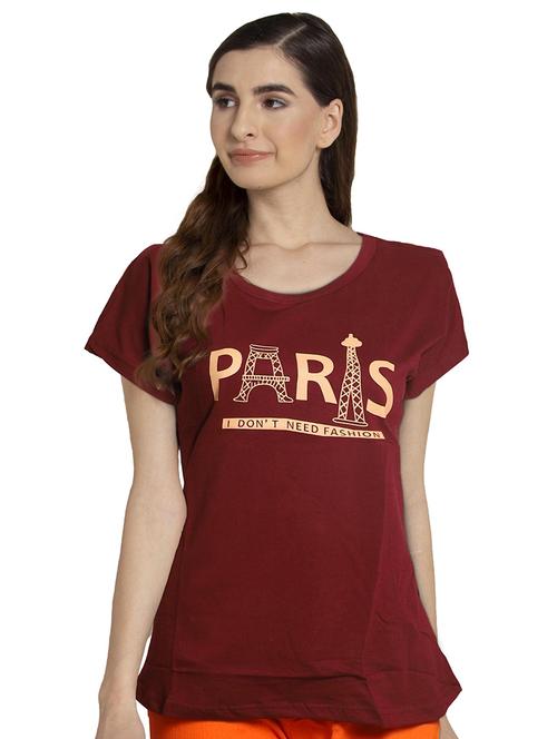 round neck printed regular tee - 18940337 - Very Small Image - 1