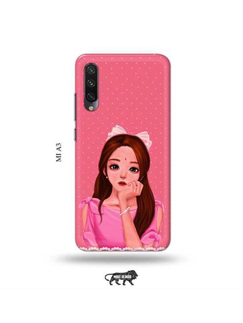 pink colored plastic smartphone mobile cover - 18942770 - Very Small Image - 1