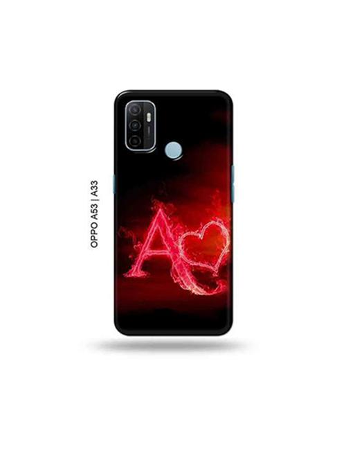 fire heart letter a back cover compatible with oppo a53 2020, oppo a33 2020, oppo a53s - 18947359 - Very Small Image - 1