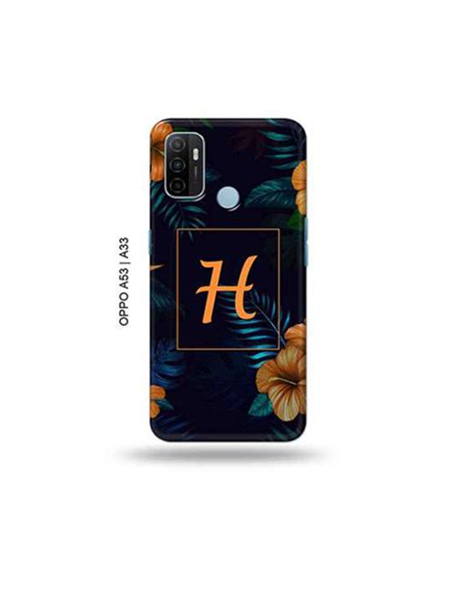 floral h back cover compatible with oppo a53 2020, oppo a33 2020, oppo a53s - 18947392 - Very Small Image - 1