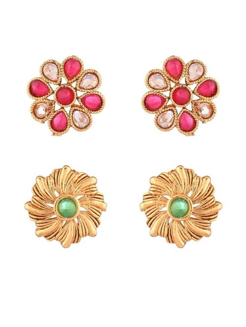 gold metal earing set - 18948966 - Very Small Image - 1