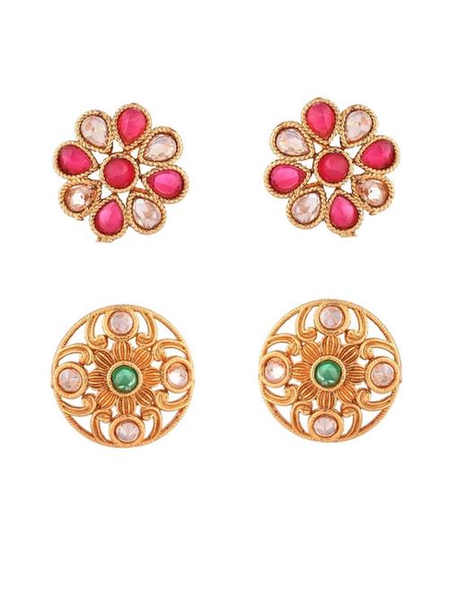 gold metal earing set - 18948974 - Very Small Image - 1