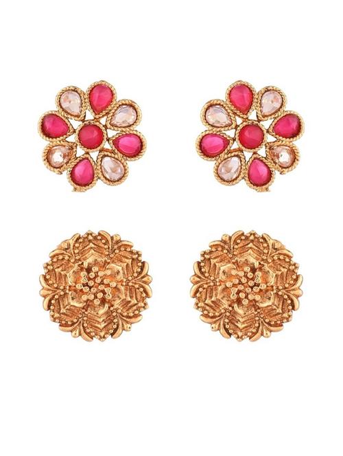 gold metal earing set - 18948981 - Very Small Image - 1