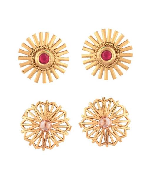 gold metal earing set - 18948985 - Very Small Image - 1