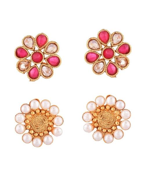 gold metal earing set - 18948989 - Very Small Image - 1