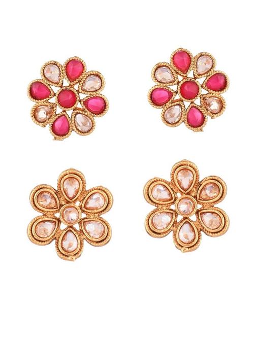 gold metal earing set - 18948997 - Very Small Image - 1