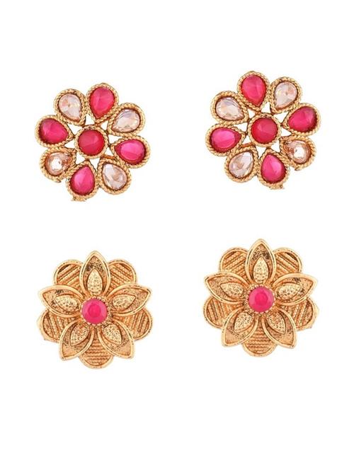 gold metal earing set - 18949000 - Very Small Image - 1