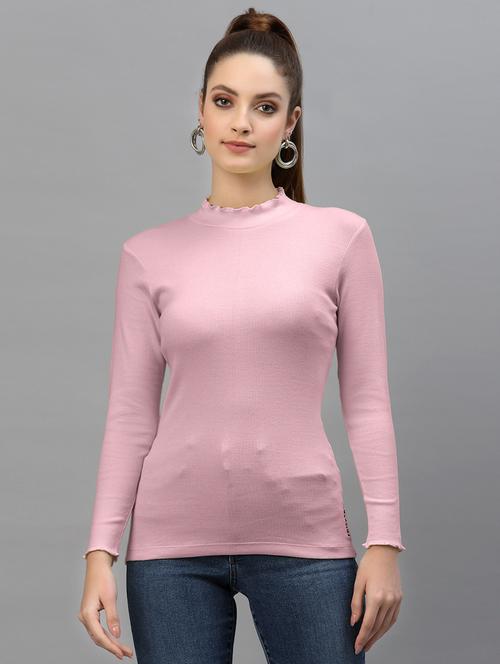 pink cotton regular top - 18949493 - Very Small Image - 1