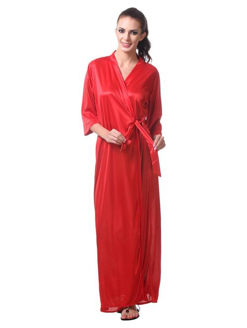 red solid wrap nighty - 18950782 - Very Small Image - 1