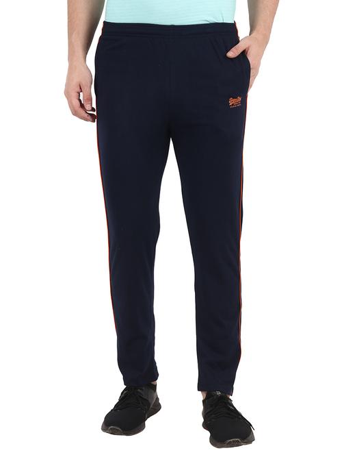 blue solid side stripe track pant - 18950855 - Very Small Image - 1